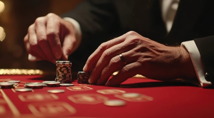 Tampilan meja Live Dealer dengan dealer profesional Antarmuka Live Dealer platform dewatogel dengan dealer dan meja taruhan